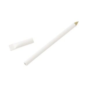 Bolígrafo ECO blanco fabricado con papel reciclado.
