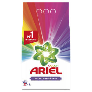 Порошок стиральный автомат ARIEL, 3кг, Color Style