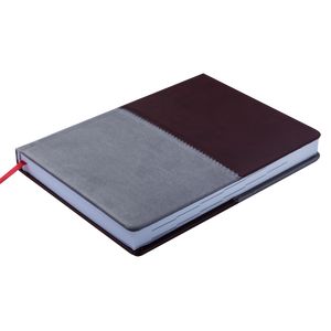Ежедневник датированный 2019 QUATTRO, A5, 336 стр. бордовый + серый 15400