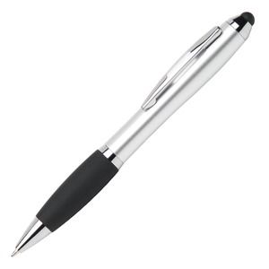Ручка-стилус, чорний металік
