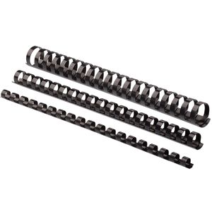 Plastic springs d 10 mm, round, stitches 41-55 A4 sheets, black