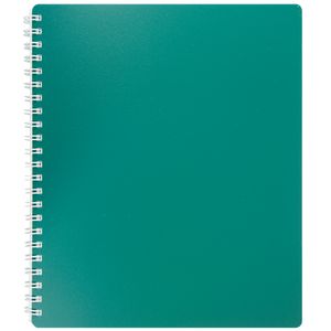 Зошит для записів на пружині CLASSIC, B5, 80 аркушів, клітинка, зелений