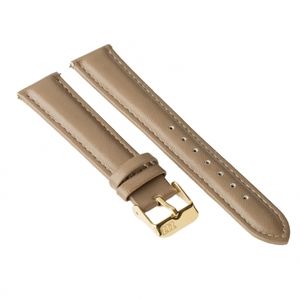 Watch strap ZIZ (gray - brown, gold) (4700073)