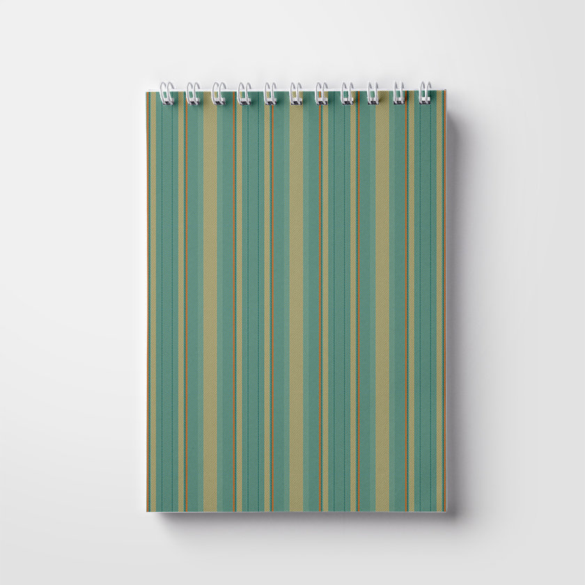 Cuaderno A5, 50 páginas; sobre un resorte. Patrón de hombre (WL 04.21-16-9-3)