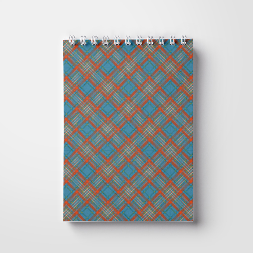 Notebook A5, 50 pages; on a spring. Men's pattern (WL 04.21-16-9-10)