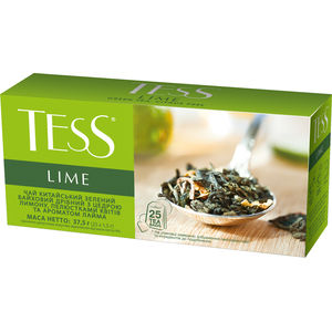 Green tea LIME, 1.5g x 25, "Tess", package