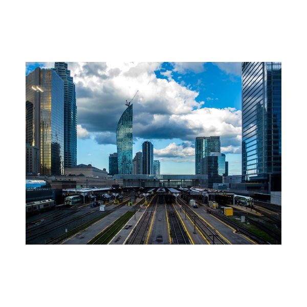 Gemälde 700x500 mm „Moderne Stadt“