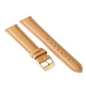 Watch strap ZIZ (caramel brown, gold) (4700071)