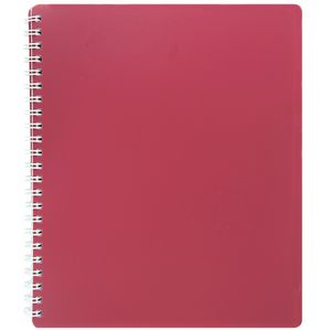 Notizbuch mit Feder CLASSIC, B5, 80 Blatt, kariert, rot
