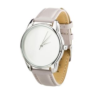 Uhr „Minimalism“ (helles Lavendel, silbernes Armband) + zusätzliches Armband (4600158)