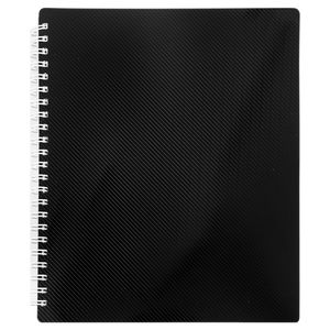 Spring notebook NERO, B5, 96 sheets, squared, black