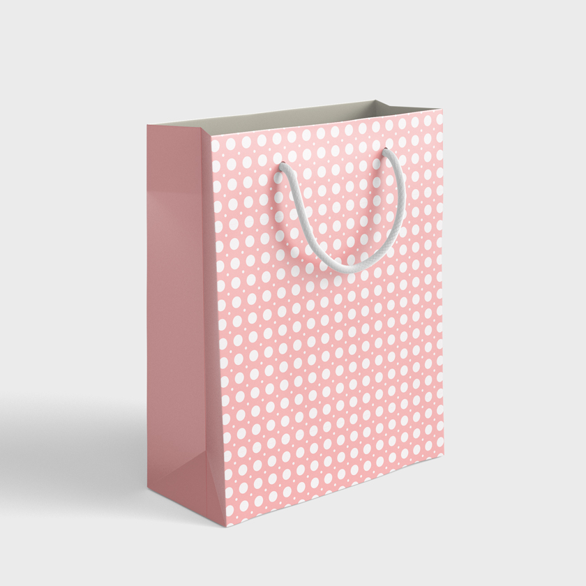 Gift bags. A4 (350×240×90) Women's pattern (WL 03.21-5-8-1)