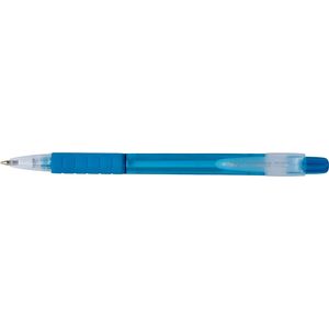 Ручка шариковая автоматическая, прозрачный пластик 28262