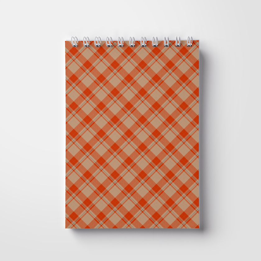 Notebook A5, 50 pages; on a spring. Men's pattern (WL 03.21-16-9-14)