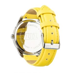 Часы 'Минимализм' (ремешок лимонно - желтый, серебро) + дополнительный ремешок (4600168) 21184
