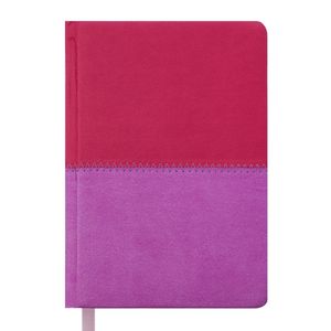 Ежедневник недатированный QUATTRO, A5, розовый + сиреневый