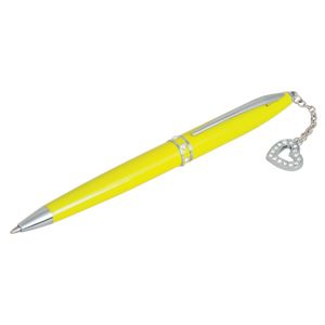 Długopis „Love” z kryształkami, limonkowy, w prezentowym opakowaniu