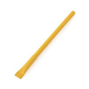 Ручка ECO желтая из переработанной бумаги 5759