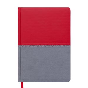 Ежедневник датированный 2019 QUATTRO, A5, 336 стр. красный + серый