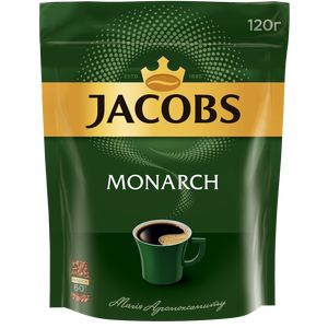 Кофе растворимый Jacobs Monarch, 120г , пакет