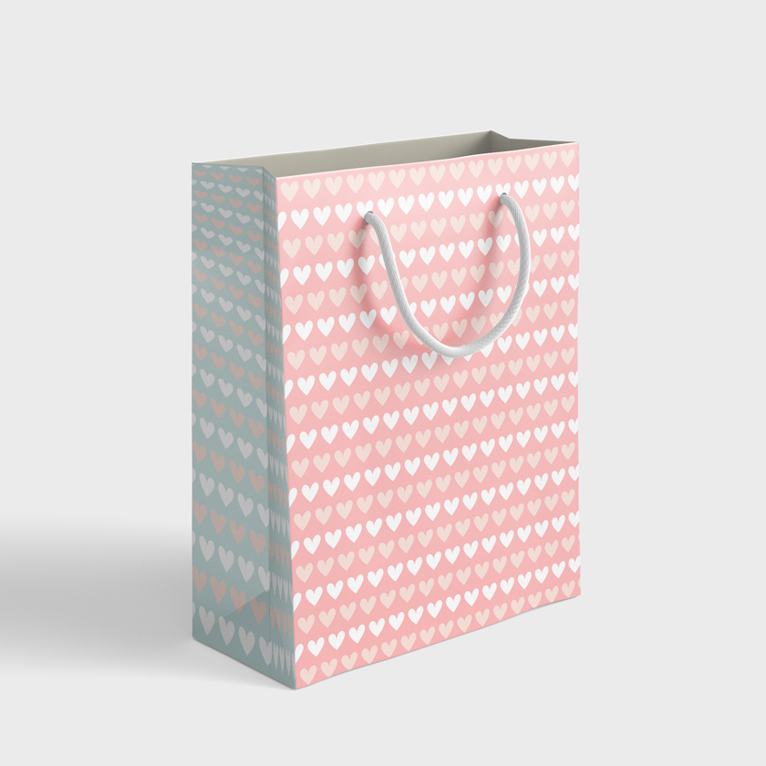 Gift bags. A4 (350×240×90) Women's pattern (WL 03.21-5-8-10)