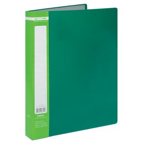 Папка пластикова з 40 файлами А4 JOBMAX, зелений