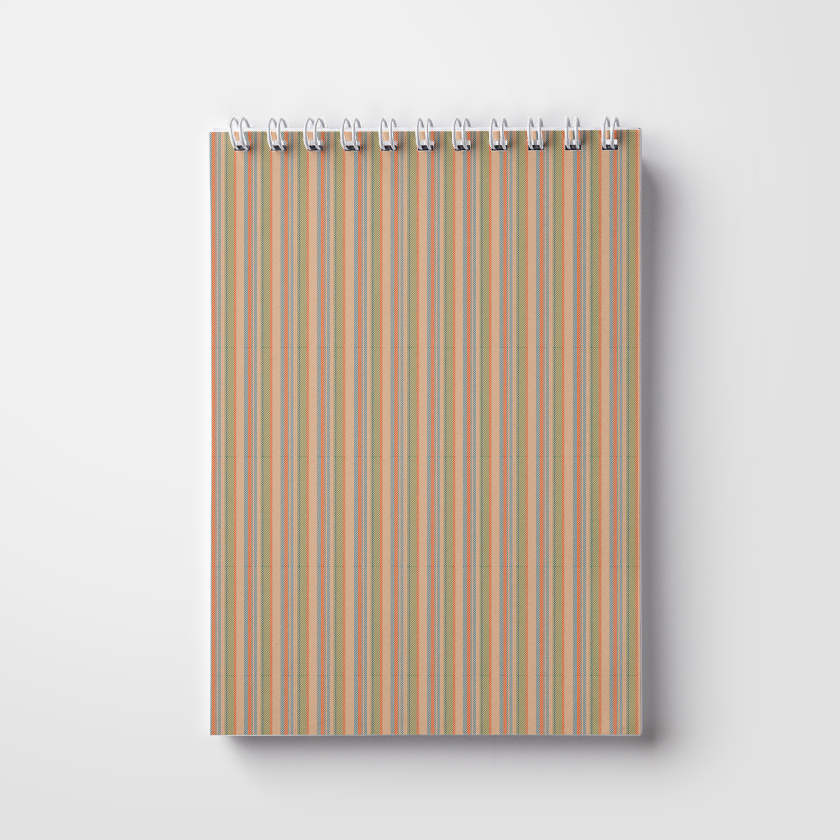 Cuaderno A5, 50 páginas; sobre un resorte. Patrón de hombre (WL 04.21-16-9-11)