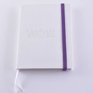 Agenda WOW-Time A5 realizzata in ecopelle Bianca