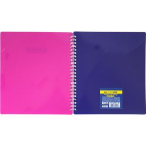 Spring notebook FUCHSIA, B5, 96 sheets, squared