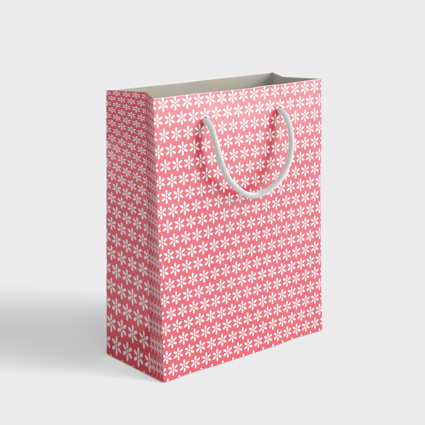 Gift bags. A4 (350×240×90) Women's pattern (WL 03.21-5-8-5)
