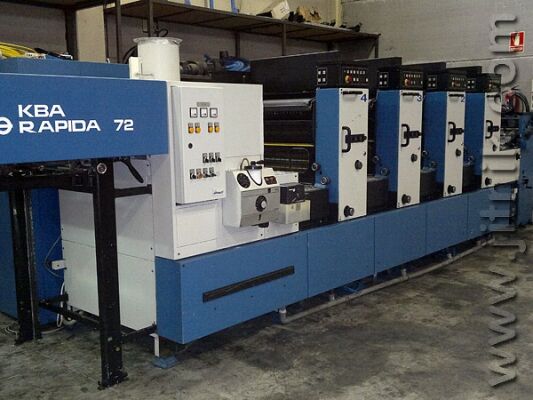 Machine d'impression quadrichromie KBA Rapida R 72-4