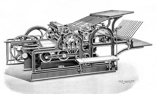 Плоскопечатная литографская машина