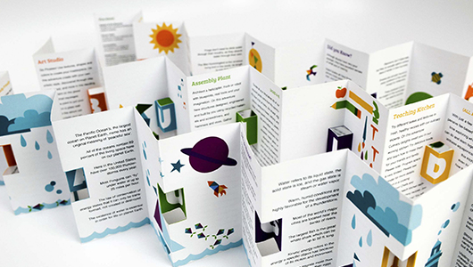 Brochures with one and two folds - advantages and disadvantages