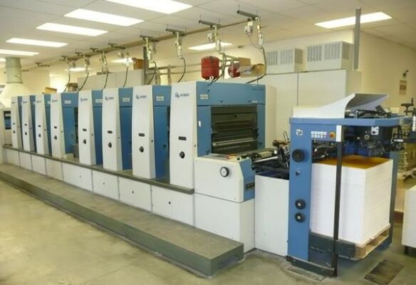 Ośmiokolorowa maszyna drukarska KBA Rapida 74-8