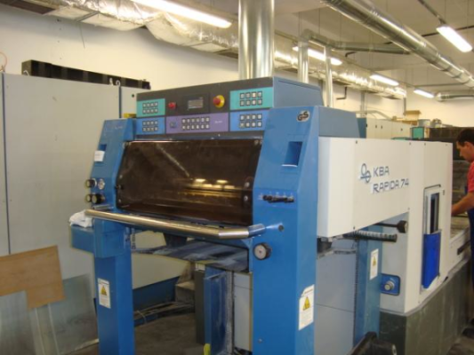 Arkuszowa maszyna drukarska offsetowa KBA Rapida 74-5+L