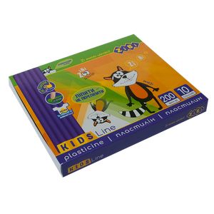 

Пластилин, Пластилин 10 цветов, 200г, стек, KIDS Line