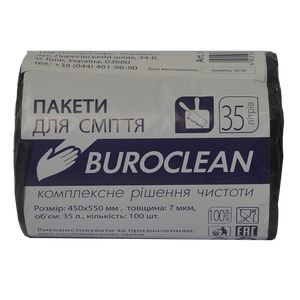 

Пакеты для мусора 35л/100шт, черные